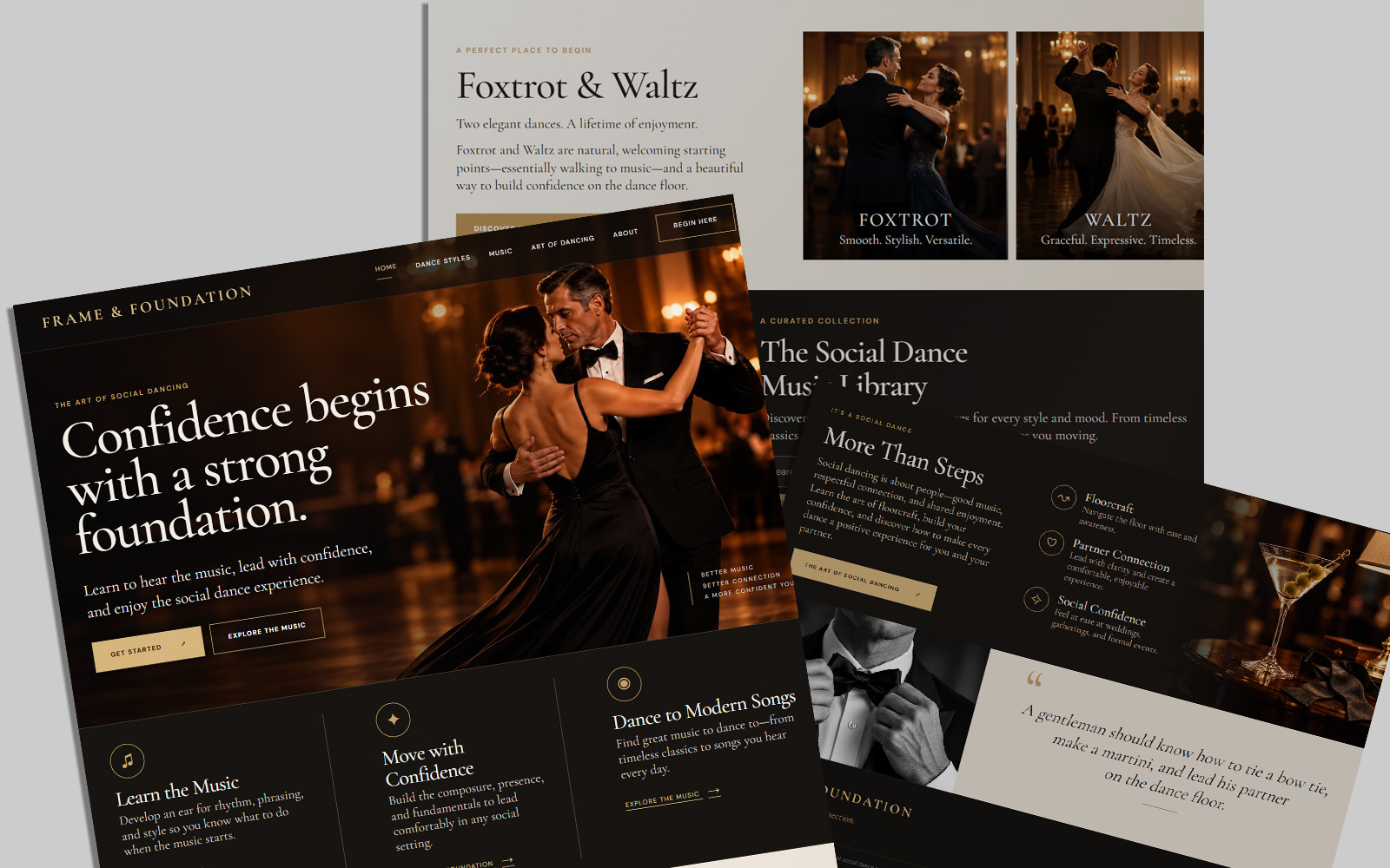 Frame and Foundation social dance learning experience